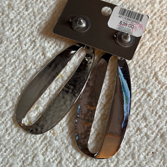 Chicos Silver Aiden Dangle Earrings Large size - Picture 4 of 5